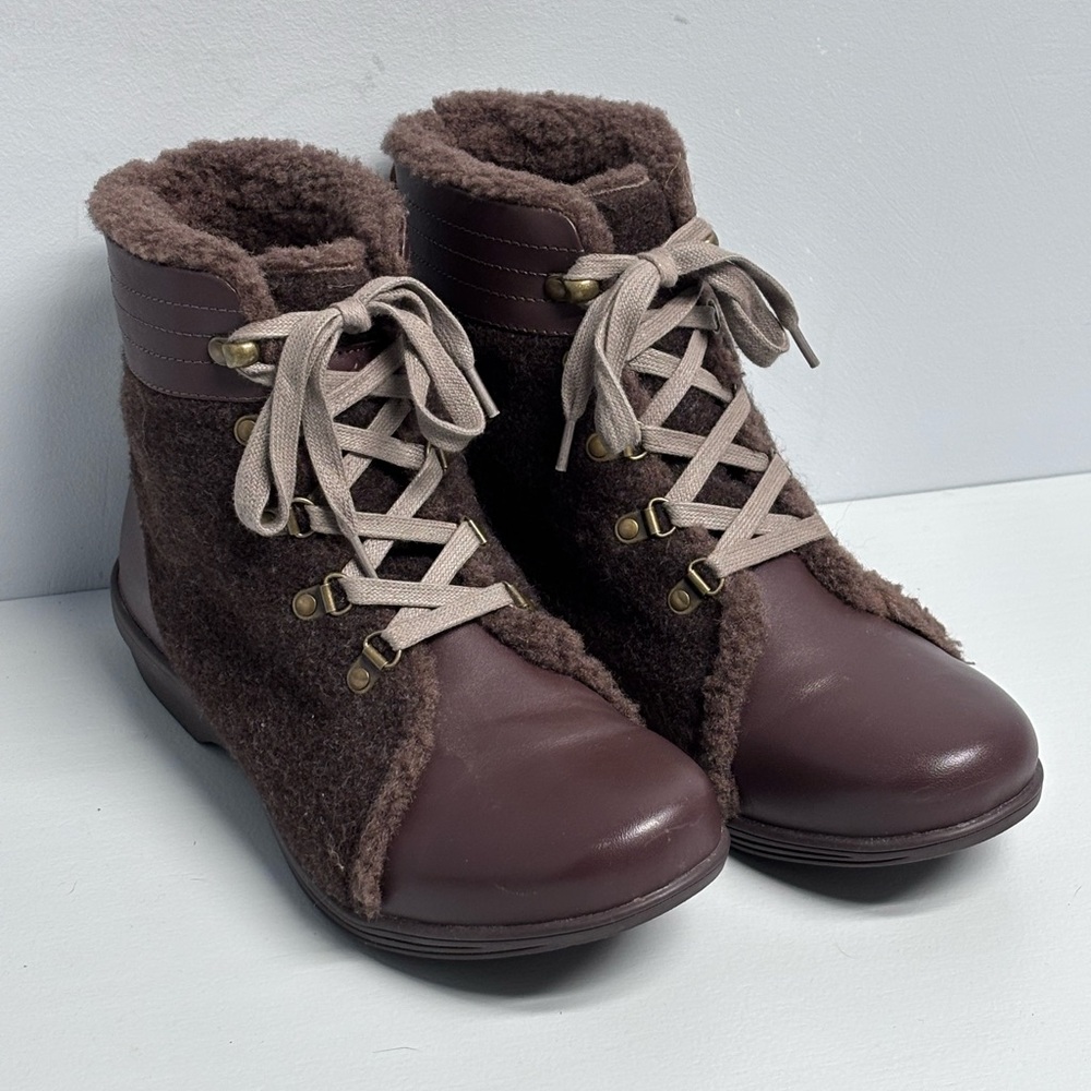 Spenco Deschutes River Boot Ankle Bootie Fur Lined Women's Size 8D